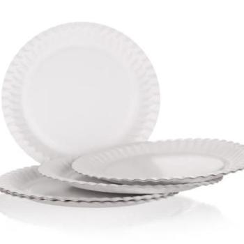 Papírtányér Készlet 12 db - 22 cm-es, Partykhoz kép