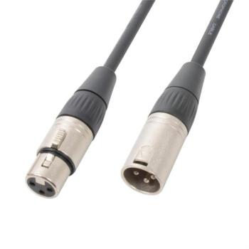 PD Connex DMX kábel, 3 pólusú XLR-csatlakozó, anya-apa, 120 ohm, 3 m kép
