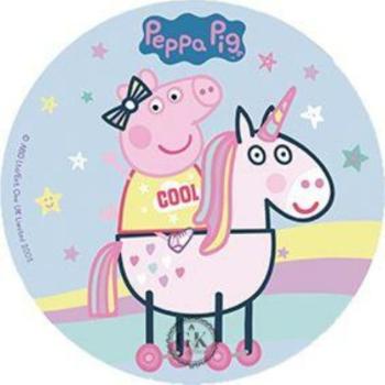 Peppa lovagol tortaostya kép