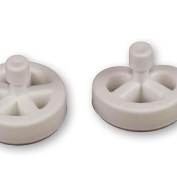 Perec és kerék kiszúró - Műanyag szaggató, 2 db-os készlet kép