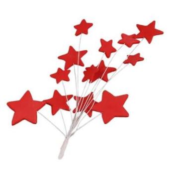 Piros csillag cukor beszúró – torták és sütemények díszítésére kép