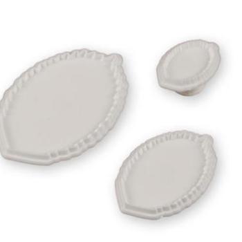 Rózsa levél fondant kiszúró készlet - 3 méretben, tortadekoráláshoz kép