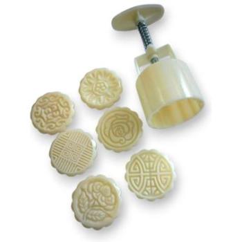 Rózsás kekszpecsét készlet, 4 db virágos fejjel kép