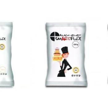 Smartflex fondant massza csomag tortadíszítéshez (fehér, fekete, barna) kép