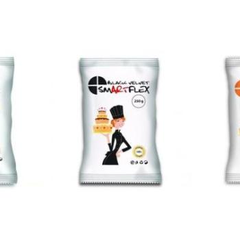 Smartflex fondant massza csomag tortadíszítéshez (fehér, fekete, narancs) kép