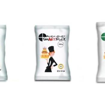 Smartflex fondant massza csomag tortadíszítéshez (fehér, fekete, zöld) kép