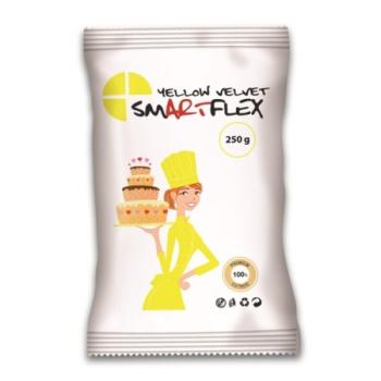 Smartflex Velvet citromsárga fondant massza vanília ízesítéssel 250 g kép