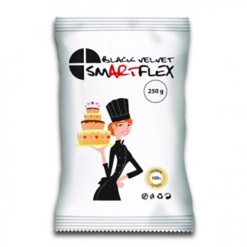 Smartflex Velvet fekete fondant massza vanília ízesítéssel 250 g kép