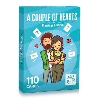 Spielehelden A Couple of Hearts Pároknak 110 szeretetteljes angol nyelvű kérdés házaspárok számára kép