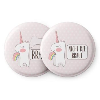 Spielehelden Einhorn jelvények leánybúcsú ajándék 20 kitűző 5,6 cm extra nagy leánybúcsú ajándék kép