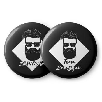 Spielehelden Vintage Styla jelvények legénybúcsú ajándék 12 kitűző 5,6 cm extra nagy legénybúcsú ajándék kép