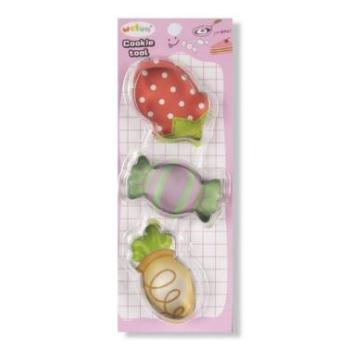 Süti Kiszúró Készlet, 3 Részes – Eper, Répa és Cukorka Formák kép