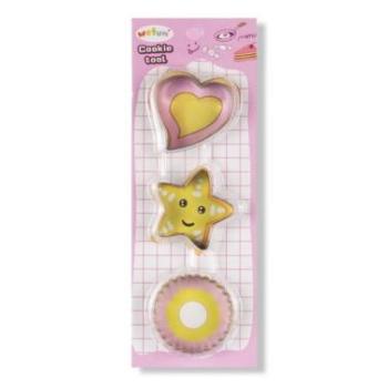 Sütikiszúró készlet – szív, csillag és kör minták, 3 részes kép