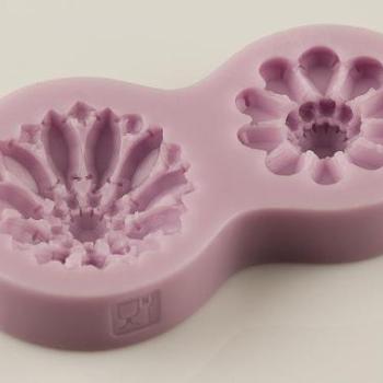 Szilikon bross forma - 2 részes, finom részletekkel kép