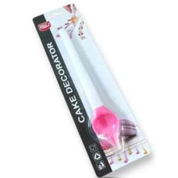 Szilikon fejű díszítő kanál – csokoládé és desszert dekoráláshoz kép