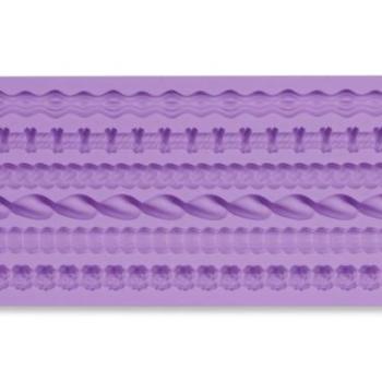 Szilikon fondant formázó - 6 különleges minta kép