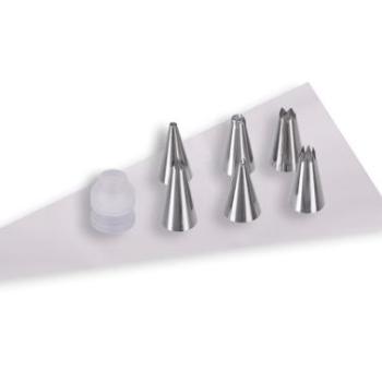 Szilikon Habzsák és Díszítőcső Készlet 26 cm - Sütéshez és Torta Díszítéshez kép