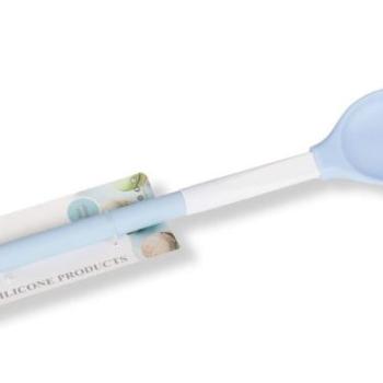 Szilikon Keverőlapát Szív Alakú Fejjel – Műanyag Nyél kép