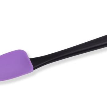Szilikon Krémkeverő Lapát Fekete Nyéllel – Könnyű Tésztakeveréshez kép