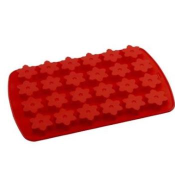 Szilikon minimuffin forma – 24 adag, hópehely dizájn,  kép