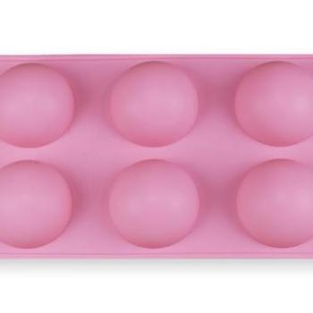 Szilikon zsemle sütőforma – 6 adagos félgömb forma házi péksütikhez kép