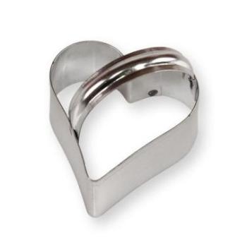 Szív Alakú Fém Kiszúró – Nagy Méretű, Tökéletes Sütikhez kép