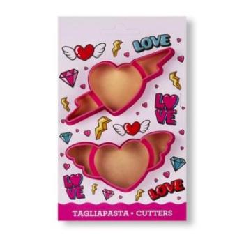 Szív alakú Sütikiszúró – 2 Részes Készlet, Sütik, Kekszek Formázásához kép
