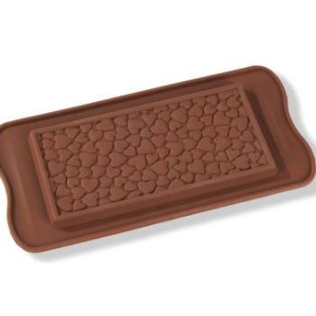 Szív mintás szilikon táblacsoki forma kép