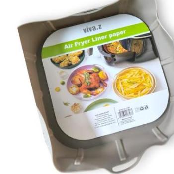 Szögletes szilikon Air Fryer sütőforma (17*17cm, 4,5 cm magas) kép