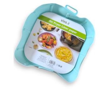 Szögletes szilikon Air Fryer sütőforma (19*19cm, 4,5 cm magas) kép