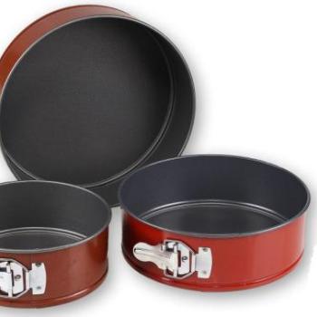 Tapadásmentes kerek tortaforma szett – 18/22/26 cm kapcsos kivitel kép