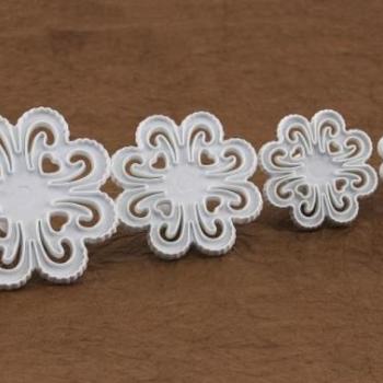 Tárnics virág mintázó készlet – 4 darabos fondant formázó kép