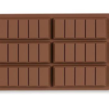 Téglalap Alakú Csokoládéforma – 6 Adagos Szilikon Csokiforma kép