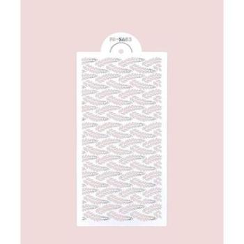 Tortastencil apró levél minta 35*15 cm, műanyag kép