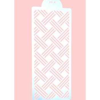 Tortastencil ferde csíkos 35*15 cm, műanyag kép