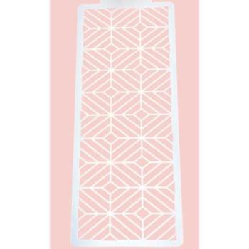 Tortastencil rombusz minta 35*15 cm, műanyag kép