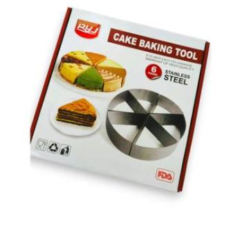 Tortaszelet tortaforma készlet (6 db körcikk) kép