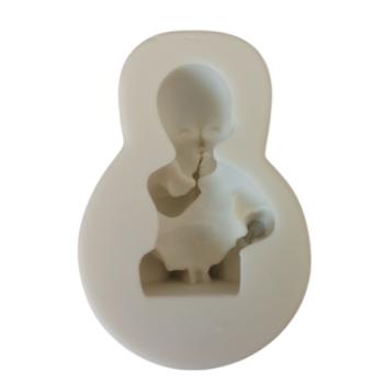 Ülő baba szilikon fondant formázó kép