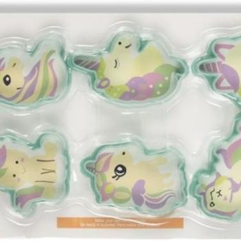 Unikornis süti kiszúró szett – 6 darabos műanyag forma kép