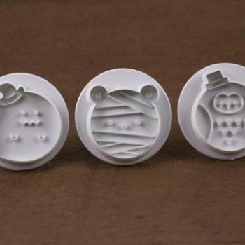 Vicces fejek 3 részes rugós fondant kiszúró készlet kép