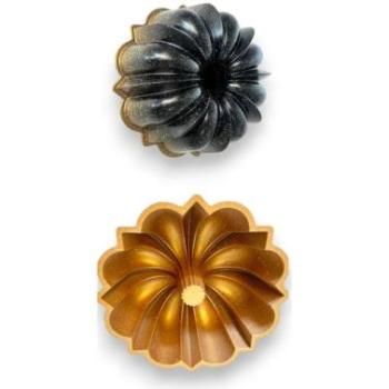 Virág alakú alumínium kuglóf sütőforma kép