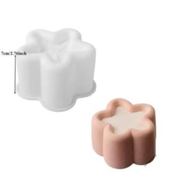 Virág alakú szilikon minitorta forma kép