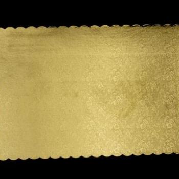 Virág mintás 25*35 cm-es arany színű fodros tortakarton 5 db kép