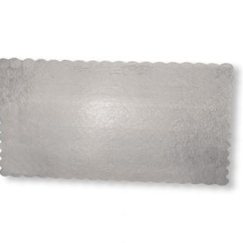 Virág mintás 25*35 cm-es ezüst színű fodros tortakarton kép