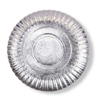 Virág mintás 28 cm-es ezüst színű tortaalátét karton 5 db kép