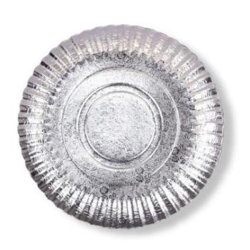 Virág mintás 33 cm-es ezüst színű tortalátét karton 5 db kép