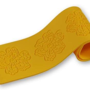 Virágos szilikon cukorcsipke sablon – Torta díszítéshez kép