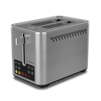 AENO ATS0004 TS4 kenyérpirító, max. 950 W, 6 pirítási szint, érintőgomb, 2 memória, kivehető morzsatálca, rozsdamentes acél kép