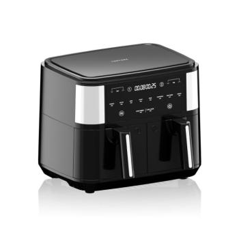 Airfryer forrólevegős fritőz, 2600 W, 8 Program, 9 L kapacitás, Led kijelző, fekete kép