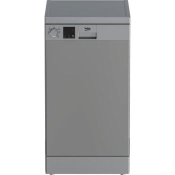 Beko DVS05024S Szabadonálló mosogatógép, 10 teríték,11.9 L,5 prog.,49 dB,E,Alsó evőeszk.,45 cm,Digit.kijelző, Autom.ajtónyit.nélk. kép